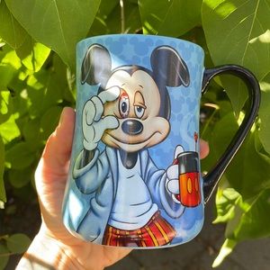 Disney Mickey Mouse "Some Mornings Are Rough" 16oz Coffee Mug Cup Disney Parks